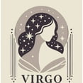 thumbnail image 2 of Virgo Zodiac Sign Adult Natural Crew Neck Short Sleeve Tee-Large, 2 of 4
