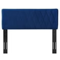 thumbnail image 3 of Headboard, King Size, Velvet, Blue Navy, Modern Contemporary Urban Design, Bedroom Master Guest Suite, 3 of 10