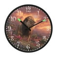 thumbnail image 2 of Voice Activated Clock with Glow Light 12 Inch Large Silent Wall Clock Battery Operated for Home Decor Majestic Powerful Lion, 2 of 8