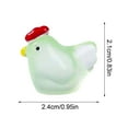 thumbnail image 3 of Ckraxd Mini Luminous Resin Chicken Figurine Cute Hen Potted Decoration for Garden, Aquarium, Party, Home Decor, DIY Miniature Accessories, 3 of 6