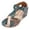 A-Green44, variant on Bibifish Womens Wedge Ankle Strap Sandals Two Tone Closed Toe Side Cutout Adjustable Strap Open Side Summer Outdoor Casual Ladies Sandals