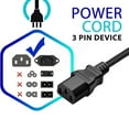 KONKIN BOO 3Prong AC Power Cord Replacement For Digital Ultrasonic
