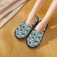 thumbnail image 4 of House Slippers for Women Men - PUG HEAD And Flower Lightweight House Shoes Fuzzy Slippers, Soft Slip-On Cozy House Slippers for Woman Indoor Outdoor, 4 of 7