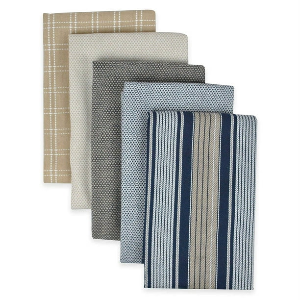 DII Kitchen Towels (Indigo, 16x26"), Ultra Absorbent ...
