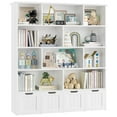 thumbnail image 6 of Homfa 10 Cube Toy Storage Organizer, 57.5" Tall Bookcase with 4 Removable Drawers,Bookshelf for Kids Room Living Room, White, 6 of 7