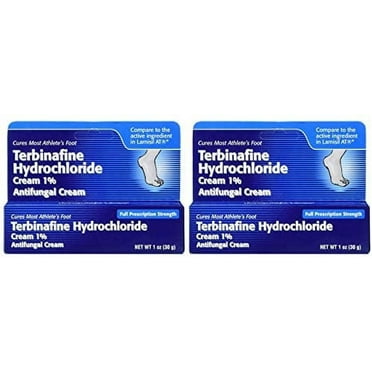 Terbinafine Hydrochloride Anti-Fungal Cream, 1 Ounce, Pack of 2