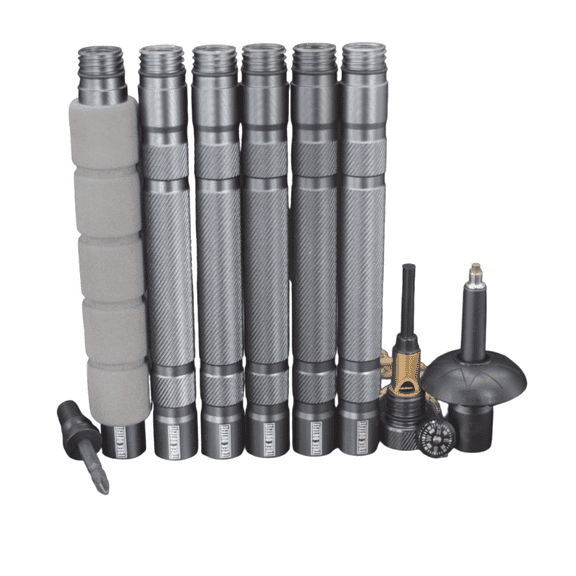 Trek Outfit Compass Tactical Survival Hiking Stick - Rubber Boot Tips