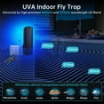 thumbnail image 2 of Flying Insect Trap Plug in Mosquito Bug Zapper Indoor Gnat Moth Catcher with 9W Night UV Light, 10 Sticky Glue Board Refills for Home Office, 2 of 8