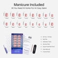 thumbnail image 6 of SHANGMENG Soft Gel Press on Nails Square French Tip, Naturally Stick on Nails in 32PCS Reusable Fake Nails Kit with Glue, White French, 6 of 10