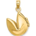thumbnail image 3 of 14K 3-D Opens Fortune Cookie Charm Yellow Gold Material Dazzling Exquisite Chic A classic choice for celebrating love and achievement, 3 of 5