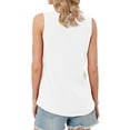 thumbnail image 5 of Nlife Women Sleeveless Criss Cross V Neck Casual Tank Top Basic Summer Outfits, 5 of 6