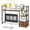 Rustic Brown, variant on Desk Shelf with Drawer, 41.3" Desktop Organizer Shelf, Desk Hutch for Computer Monitor Max 32", 3 Tier Desktop Display Rack, Wooden Desk Top Bookshelf Storage Rack for Home Office Dorm, White