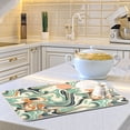 thumbnail image 6 of Teal Orange Marble Dish Drying Mat 16x18 Absorbent Microfiber Draining Rack Pad for Kitchen Counter Sink, 6 of 8