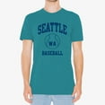 thumbnail image 5 of Seattle Classic Baseball Arch Basic Cotton T-Shirt - X-Large - Antique Jade, 5 of 6