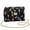 Chrismas Lights Stars, variant on Aztec Tribal Leather Crossbody Bags for Women Soft Trendy Leather Quilted Shoulder Bag with Chain Strap Exquisite Practical Quilted Crossbody Purse for Women