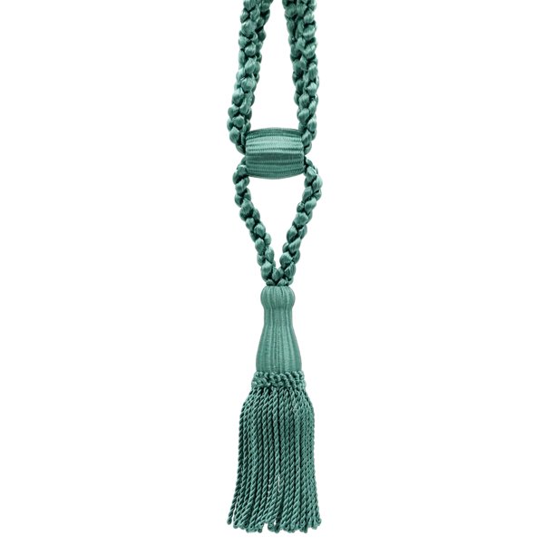 Teal Blue Decorative Tassel Tiebacks / 5 1/2 inch Tassel Length / 24