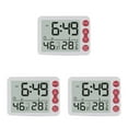 thumbnail image 2 of Cateissary Alarma digital Ángulo de plástico ajustable Pantalla acrílica de 7,48 pulgadas Proyector Reloj Oficina Hotel Termómetro Relojes Type1 NO1, 2 of 6