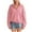 Pink, variant on ZyeKqe Womens Sweatshirts Half Zip Long Sleeve Oversized Sweatshirts Fleece Lined Dropped Shoulder Pullover Tops