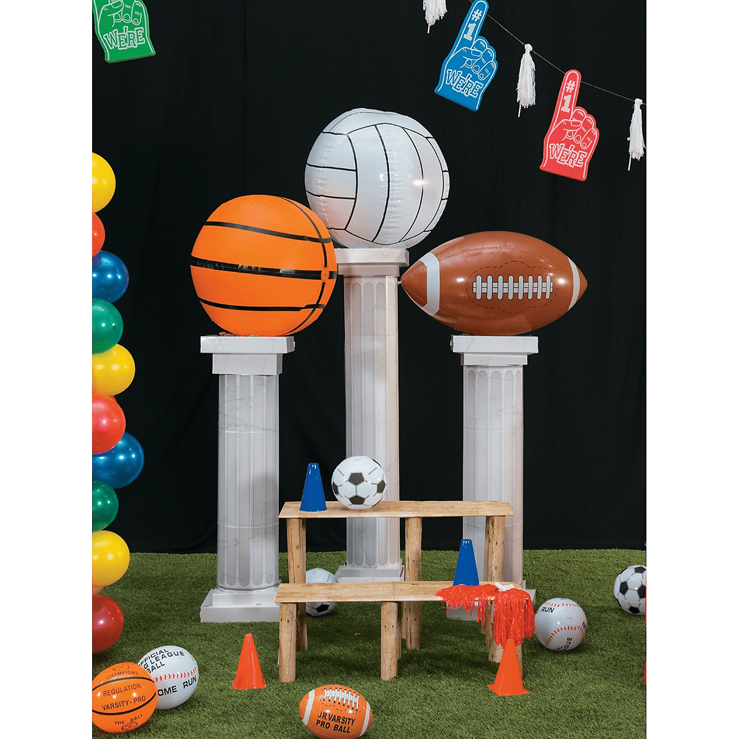 Large Basketball Inflate - Toys - 1 Piece