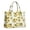 White Green Leaf, variant on Large Capacity Tote Bag,Black White Gray Checker Sunflower Pattern Handbag Fashion Luxury Tote Bag,15.7"x13"x 5.1" Inches,Laptop Compatible