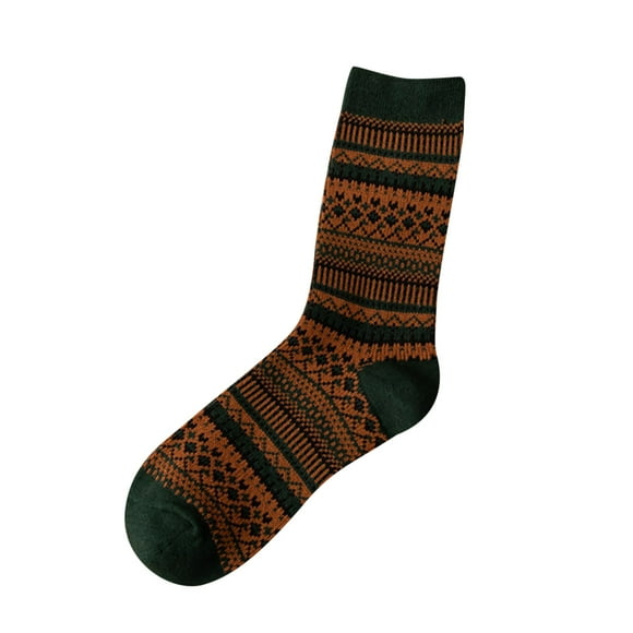 Kcodviy Women Vintage Multicolor Pattern Ruffle Socks Ethnic Socks Hiking Socks Men Electric Socks Boot Socks Men
