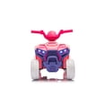 thumbnail image 4 of iRerts 6V Powered Ride on ATV, Toddlers Ride on Toys Kids ATV with LED Light, Kids 4 Wheeler Electric Cars for Kids Boys Girls Ages 3-5 Gifts, White+Pink, 4 of 9