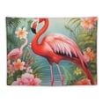 thumbnail image 5 of Orinice  Tropical Flamingo Tapestry Flag Wall Hanging Wall Art Funny Poster Banner Aesthetic Wall Tapestries for Bedroom Living Room Dorm Backdrop Home Decoration  40x30inch, 5 of 6