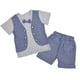 thumbnail image 5 of Conjunto de ropa de nio Conjunto de ropa de nios Camisa de nios Pantalones cortos de corbata de caba LHCER No, 5 of 5
