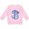 thumbnail image 2 of Inktastic 3rd Birthday Mermaid 3 Year Old Girl Toddler Sweatshirt, 2 of 4