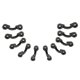 thumbnail image 4 of Soidarity KK-A06B-10 Kayak Deck Loop Set 10pcs Nylon Tie Down Pad Eyes con 20 tornillos de fijación para barcos de pesca al aire libre Canoa Kayak Deportes acuáticos Soidarity OD005943-00, 4 of 6