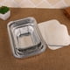thumbnail image 4 of Monstrate Paquete de 10 sartenes de papel de aluminio, accesorios para el hogar, contenedor de alimentos rectangular de gran capacidad de una Herramientas y accesorios para hornear 570ml sin tapa, 4 of 6