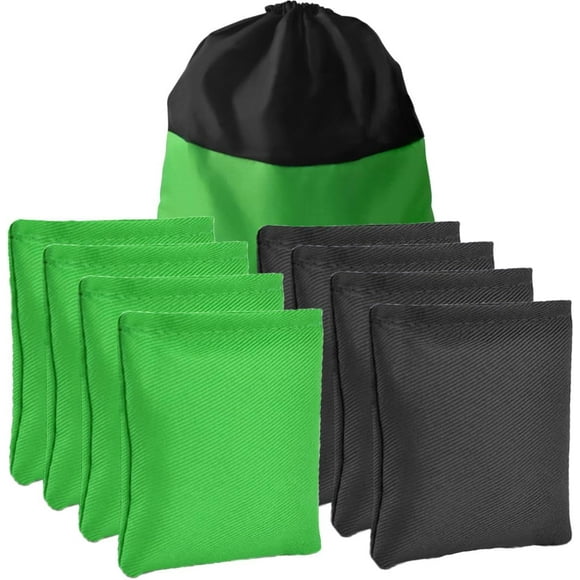 shiyou-8 Pack Cornhole Bean Bags for Tossing, Outdoor Toss Gaming Regulation Bean Bags Carnival Games Kids Beanbags Throwing Games for Adult, with Tote Bag
