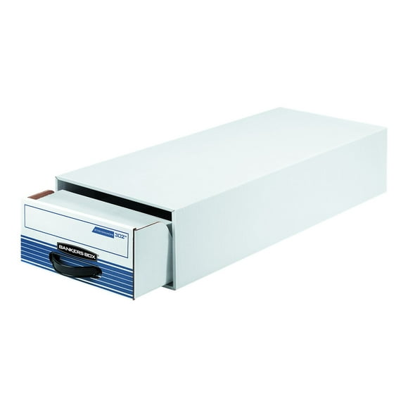 Bankers Box Stor/Drawer Steel Plus Check - Drawer cabinet - white/blue