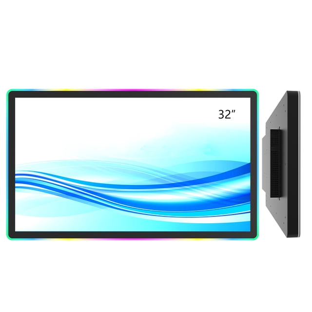GreenTouch 32" LED-Framed Touch Monitor LCD Monitor with HDMI VGA DP Interface for Casino,KTV