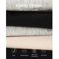 thumbnail image 6 of INNERSY Women's Cotton High Waisted Briefs 5-Pack Postpartum Full Coverage Underwear(3XL,Nude/Gray/Black), 6 of 7