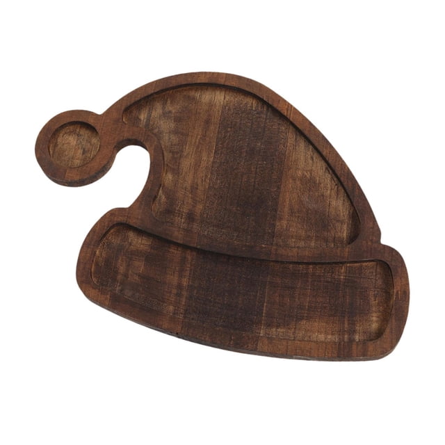 Bandeja para servir, plato para aperitivos, vajilla para festivales, plato decorativo para el hogar, plato para comer, plato decorativo para sándwich, Gorro de Papá Noel
