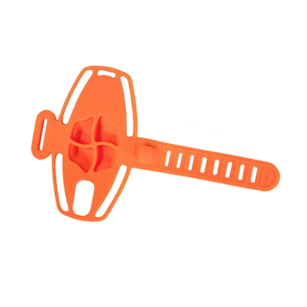 Soporte para Teléfono de Bicicleta, Soporte para Teléfono de Bicicleta a Prueba de Golpes, Soporte de Silicona para Teléfono de Motocicleta Compatible Naranja