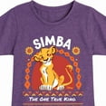thumbnail image 3 of The Lion King - Simba - The One True King - Toddler & Youth Girls Short Sleeve Graphic T-Shirt, 3 of 5