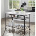 thumbnail image 3 of Ergode Kitchen Island White Cultured Marble & Gray Finish, 3 of 3