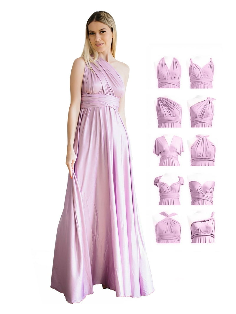 Belles Design Womens Infinity Bridesmaid Evening Transformer Maxi Dress  Regular and Plus Size - Walmart.com