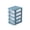 Clear Blue A, variant on Mini Desktop Drawer - Removable Divider Tray, Sundries Case Organizer For Home Desk (5.1x3.5x3.1 Inch)