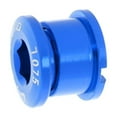 thumbnail image 2 of Brazo de biela de bicicleta, plato, juego de bielas individual, tornillos de montaje, tuercas (4) Azul, 2 of 6