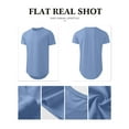 thumbnail image 6 of JMIERR Undershirts for men T Shirts Crewneck Cotton Hipster Classic Tee, 3 Pack, Blue;Gray;Sky Blue, 6 of 6