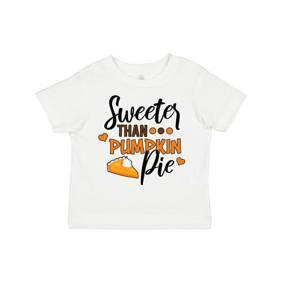 Inktastic Thanksgiving Sweeter Than Pumpkin Pie Boys or Girls Toddler T-Shirt