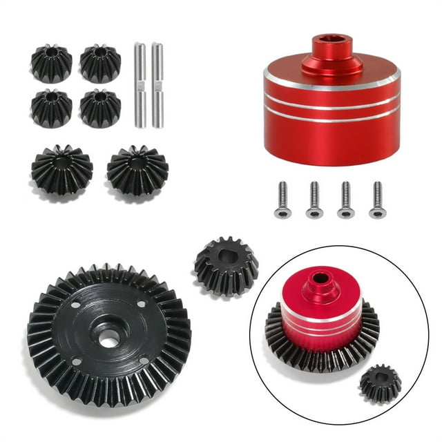 fastboy Steel 1/10 Durableerential Gear Box For TT02 XV02 TT02B RC Car Part RC Car Accessories Replacement Parts Red