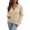 Beige, variant on Vedolay Cute Sweaters Women's Crewneck Sweater 2023 Fall Oversized Side Slit Ribbed Knit Pullover Tops,Beige L