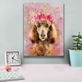 thumbnail image 4 of Epic Graffiti 'Flower Crown Poodle' by Furbaby Affiliates, Canvas Wall Art, 12"x16", 4 of 8
