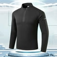 thumbnail image 2 of Mens Sweatshirt 2025 Men's Dry-Fit Active Quarter Zip Long Sleeve Athletic Performance Pullover High Elastic Running Fitness Exercise, 2 of 7