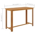 thumbnail image 4 of vidaXL 9 Piece Garden Bar Set with Cushions Brown, 4 of 5