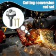 thumbnail image 2 of Worshippedn Electric Drill Angle Grinder Connecting Rod Set,6mm/10mm Shank for Metal Polishing, Grinding, Cutting Discs,Compatible with Most 3/8" to 1/2" Drill Chucks (10mm Mitsubishi shaft), 2 of 7